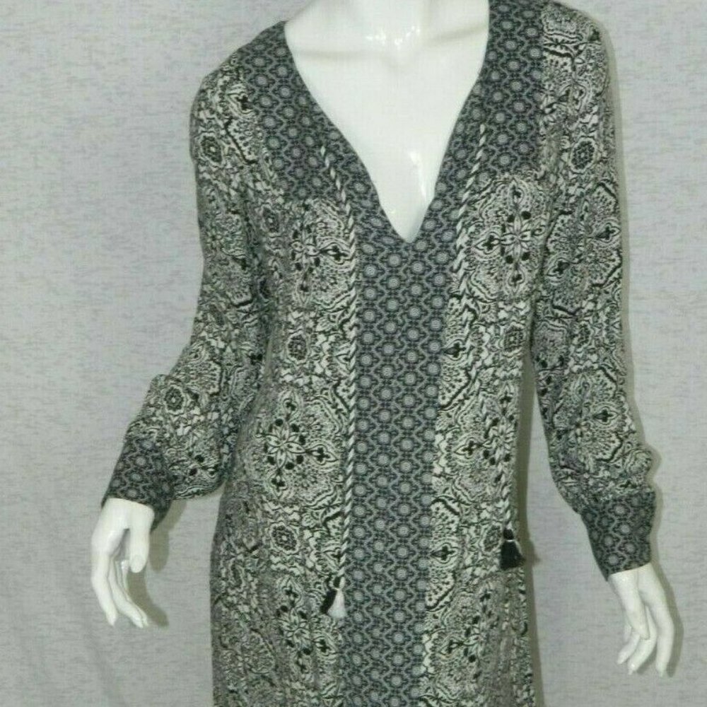 The Jetset Diaries Dress Black White Maxi Small